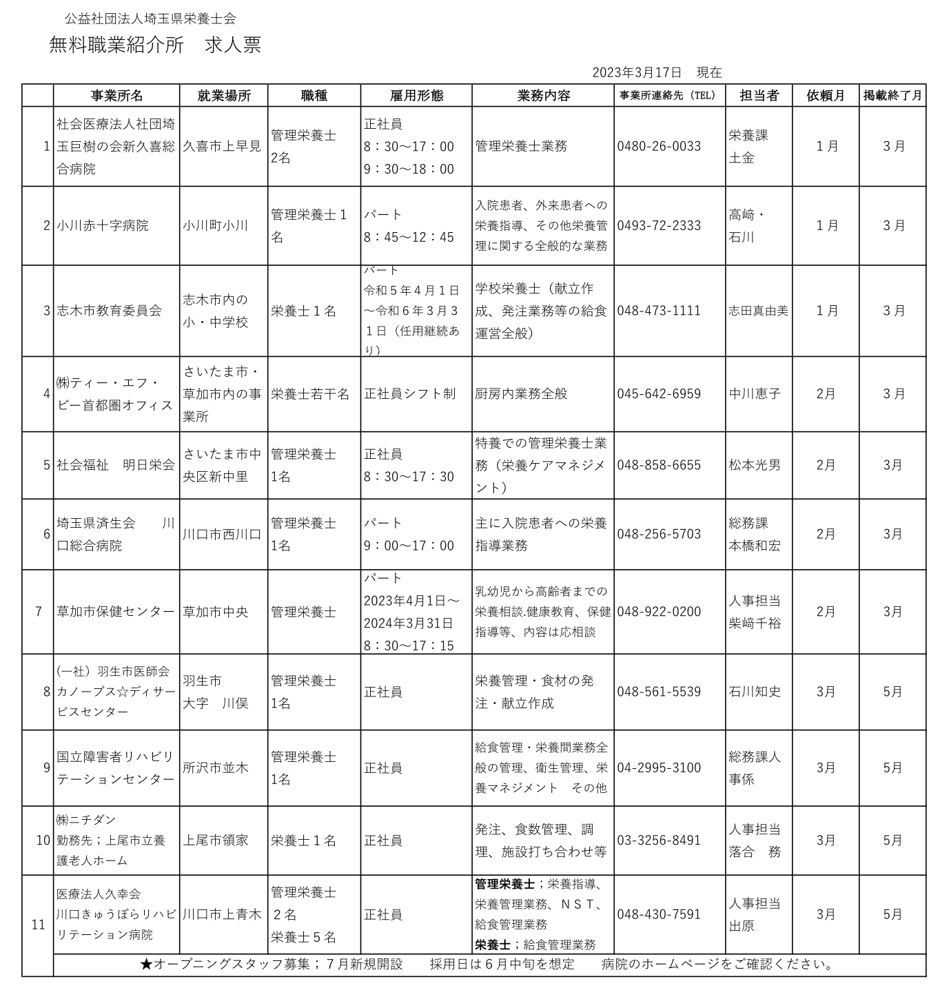 求人票（ホームページ用）20230317